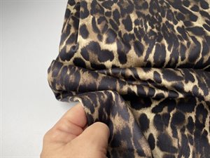 Satinvævet twill med stræk - mørkere flot klassisk leo